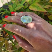 925 Sterling Silver ring with 25mm setting