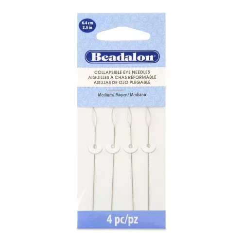 Reformable eye needles 6.4 cm - Medium - Stainless steel x4