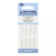 Reformable eye needles 6.4 cm - Thick - Stainless steel x4