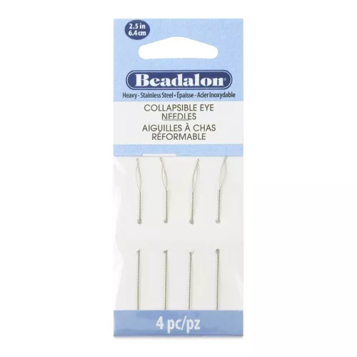 Reformable eye needles 6.4 cm - Thick - Stainless steel x4