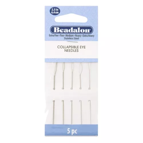 Assortment of reformable eye needles 6.4 cm - Stainless steel x5