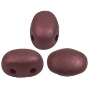 7x5mm Samos® Glass beads by Puca® - Trendy Wine Lees Mat x10g