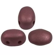 7x5mm Samos® Glass beads by Puca® - Trendy Wine Lees Mat x10g