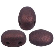 7x5mm Samos® Glass beads by Puca® - Trendy Plum Mat x10g|raw }}