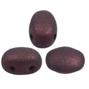 7x5mm Samos® Glass beads by Puca® - Trendy Plum Mat x10g