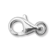 Sterling Silver lobster claw clasp 13mm