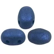 7x5mm Samos® Glass beads by Puca® - Trendy Royal Blue Mat x10g