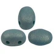 7x5mm Samos® Glass beads by Puca® - Trendy Persian Blue Mat x10g