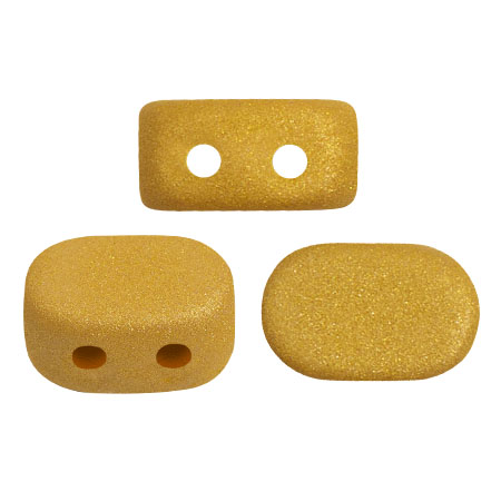 4x6mm Lipsi® glass beads by Puca® - Trendy Mustard Mat x10g