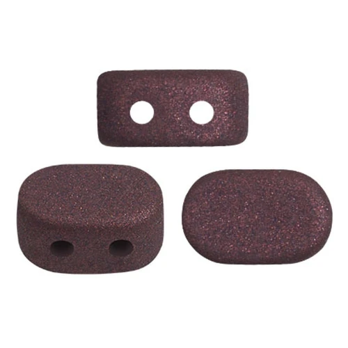 4x6mm Lipsi® glass beads by Puca® - Trendy Plum Mat x10g