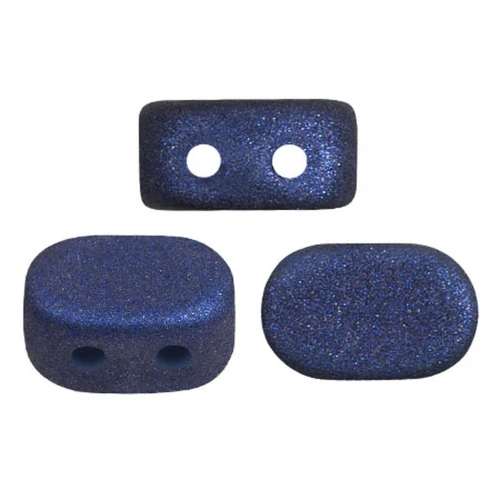 4x6mm Lipsi® glass beads by Puca® - Trendy Night Blue Mat x10g