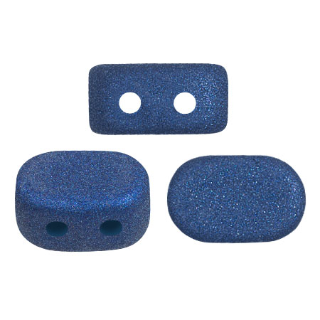 4x6mm Lipsi® glass beads by Puca® - Trendy Royal Blue Mat x10g