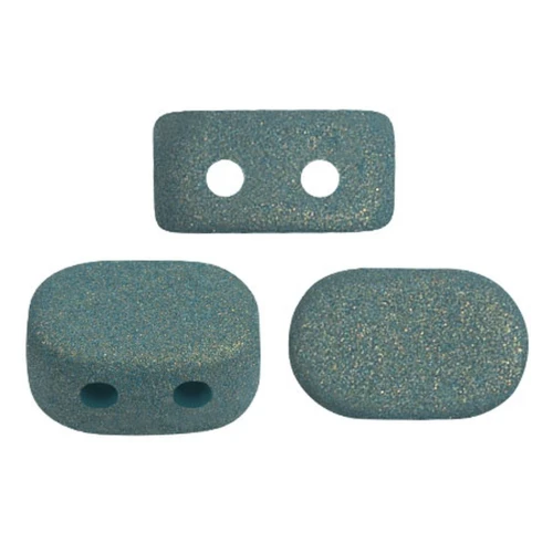 4x6mm Lipsi® glass beads by Puca® - Trendy Persian Blue Mat x10g