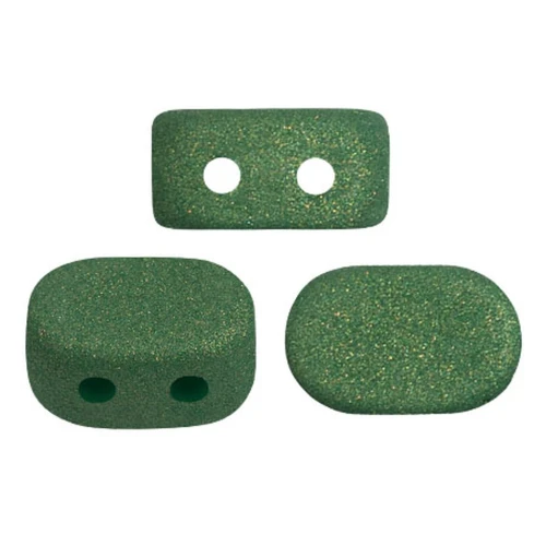 4x6mm Lipsi® glass beads by Puca® - Trendy Fern Green Mat x10g