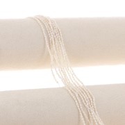 3x2mm Freshwater beads rice grain - Grade AA White x40cm