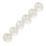 3x2.5mm Irregular oval freshwater pearls - Grade AA - White x6|raw }}