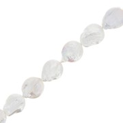 21mm Irregular freshwater pearl - round pallet - Grade AA+ White x1