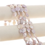 16.5mm Irregular Freshwater Pearl - Round Puck - Grade AA+ Pearlescent Pink x1