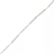 25x4.5mm Freshwater pearl irregular baroque tube - Grade AA White x1