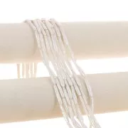 25x4.5mm Freshwater pearl irregular baroque tube - Grade AA White x1