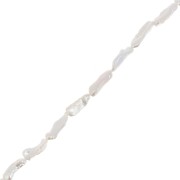19mm to 22mm Biwa irregular freshwater pearl - Grade AA White x1|raw }}
