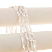 19mm to 22mm Biwa irregular freshwater pearl - Grade AA White x1