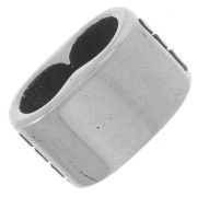 13x8mm Stainless steel 304L Double earring back for 5mm cords - pattern x1