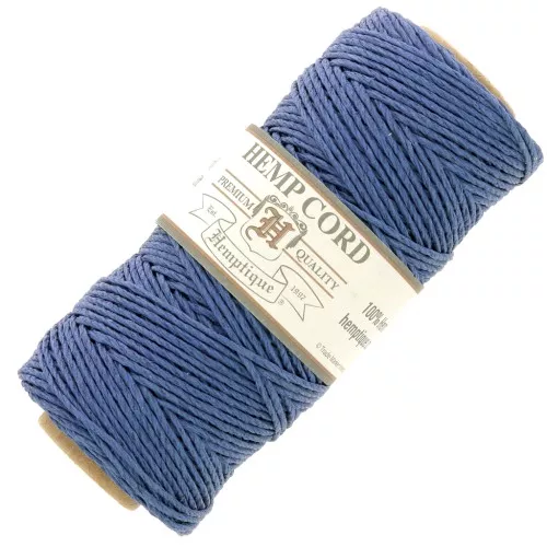 62-meter spool of Hemp 1.1mm Cord - Dark blue x1