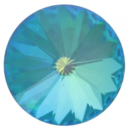 12mm Cabochon PureCrystal 1122 Rivoli - Crystal Ultra Teal AB x1