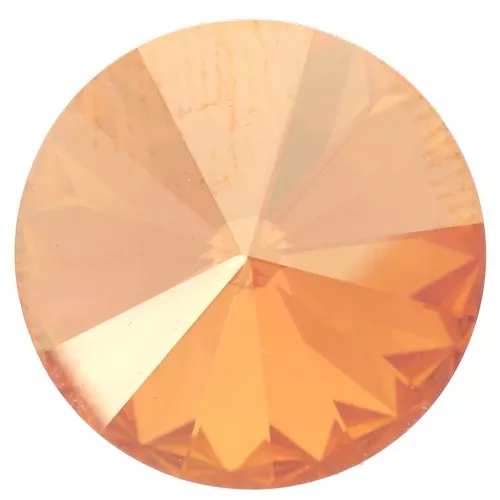 12mm Cabochon PureCrystal 1122 Rivoli - Light Rose Caramel x1