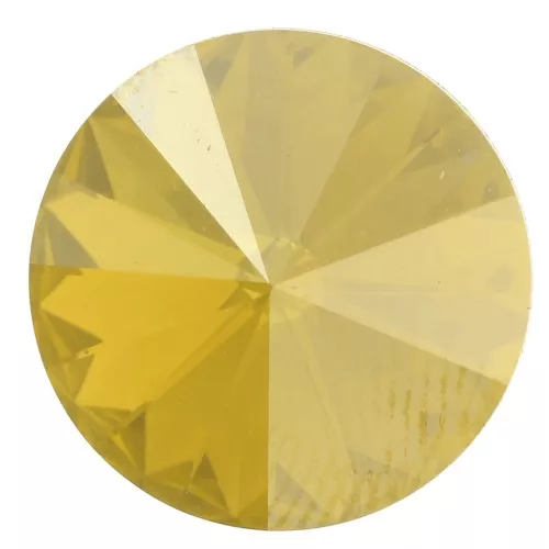 12mm Cabochon PureCrystal 1122 Rivoli - Peridot Caramel x1