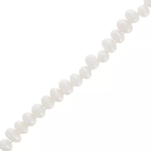 10x8mm Freshwater beads irregular drops - Grade A White x6