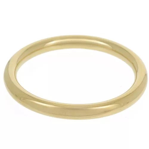 65mm 304L stainless steel smooth band bracelet - Gold x1