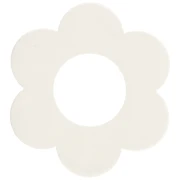 18mm translucent acrylic flower pendant - Yellow x1