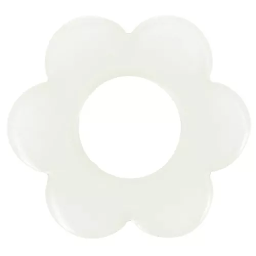 18mm transparent acetate flower pendant - Ecume x1