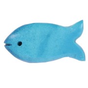 21x11mm gemstone Fish pendant - Turquoise x1|raw }}