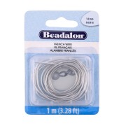 1mm French Wire - Silver x1m