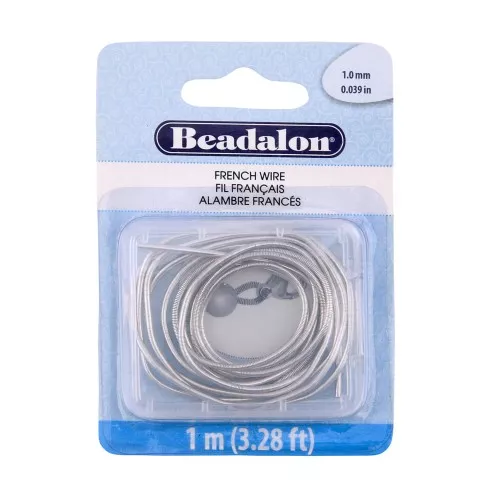1mm French Wire - Silver x1m