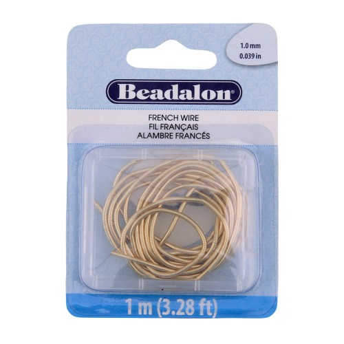 1mm French Wire - Gold x1m