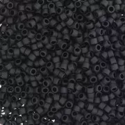 1.6mm Toho Aiko 11/0 TA0149F - Opaque Jet Mat x4g