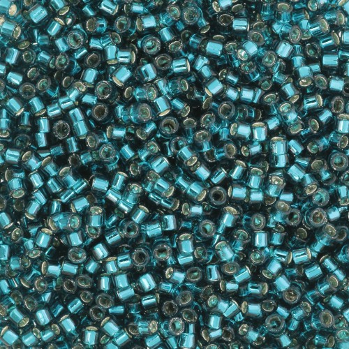 1.6mm Toho Aiko 11/0 TA0127BD - Transparent Teal Silver Lined x4g