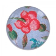 Resin Cabochon Flower 18mm Blue|raw }}