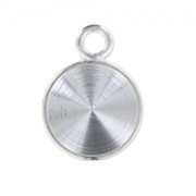 Stick-on setting PureCrystal 1122 8mm silver tone 1 loop|raw }}