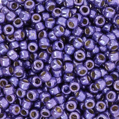 Seed beads Toho 8/0 TO8RPF581 - PF Violet Galvanized x8g