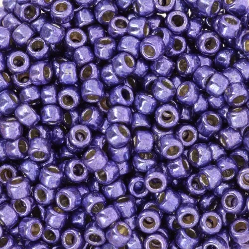 Seed beads Toho 8/0 TO8RPF581 - PF Violet Galvanized x8g