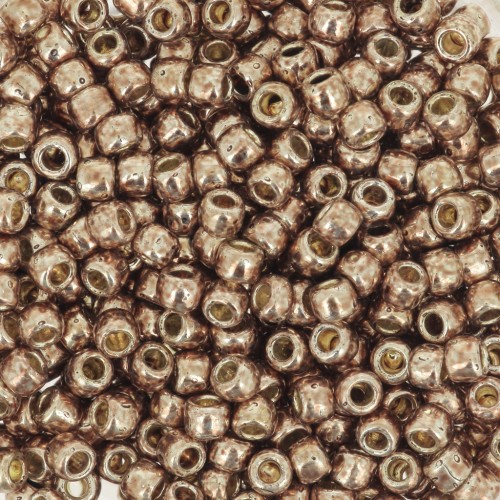Seed beads Toho 8/0 TO8RPF593 - PF Almond Galvanized x8g