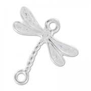 925 Sterling Silver Spacer dragonfly2 rings19 mm