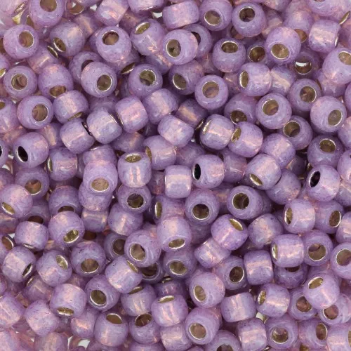 Seed beads Toho 8/0 TO8RPF2108 - PF Milky Amethyst Silver Lined x8g