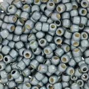 Seed beads Toho 8/0 TO8RPF565F - PF Blue Slate Galvanized Frosted x8g