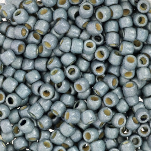 Seed beads Toho 8/0 TO8RPF565F - PF Blue Slate Galvanized Frosted x8g